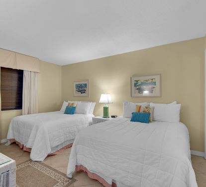 Bedroom 2 with 2 Double Beds