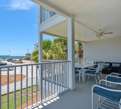 Large Private Balcony with Gulf View