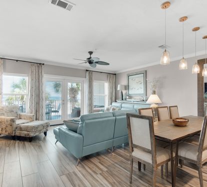 Living Area and Dining Area