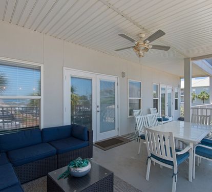 Balcony with Plenty of Furniture