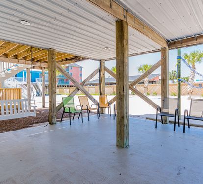 Wanderlust Covered Swing + Seating Area