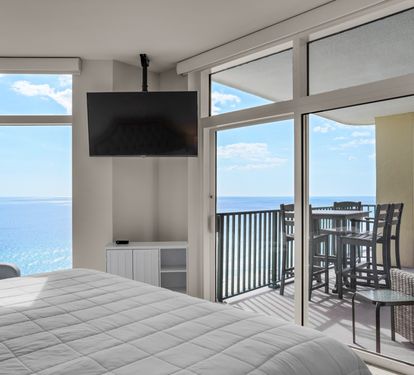 Master Bedroom with Flat Screen TV and Gorgeous Views