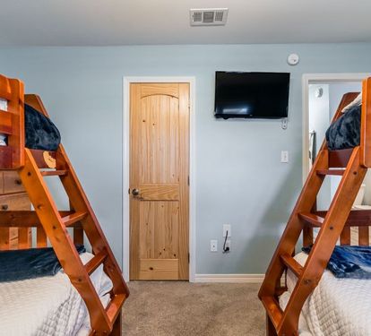 Gulf View 19 Bedroom 2 with Two Twin-Over-Full Bunk Bed Sets