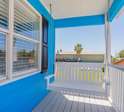 Blue Lagoon Front Porch Swing