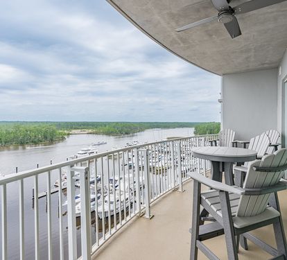 Wharf 713 Balcony with Marina Views