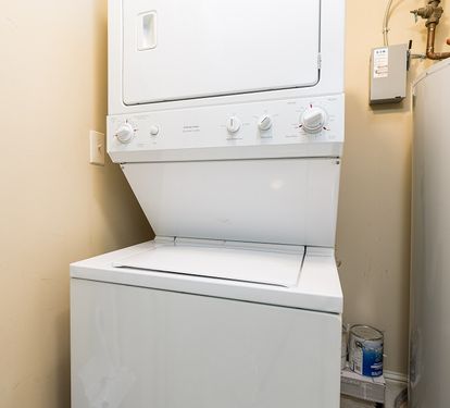 Wharf 713 Laundry with Stacked Washer Dryer