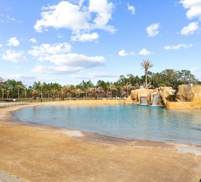 8 The Wharf Oasis Pool Waterfall and Sun Lounge Area