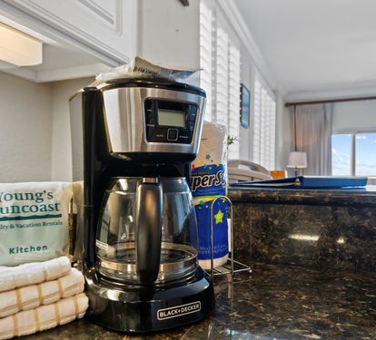 Crystal Tower 1101 Kitchen with Drip Coffee Maker