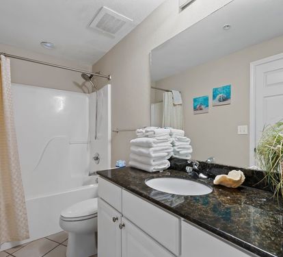 Crystal Tower 1101 Bathroom 2 with Tub Shower Combo