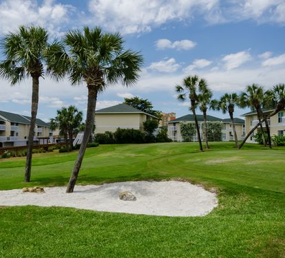 Sand Trap on the Sandpiper Golf Course 