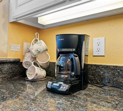 Crystal Tower 1809 Kitchen with Drip Coffee Maker