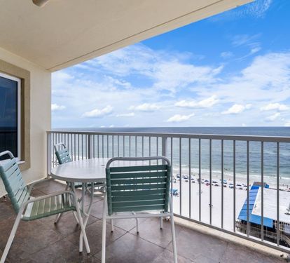 Boardwalk 1087 Gulf Front Balcony
