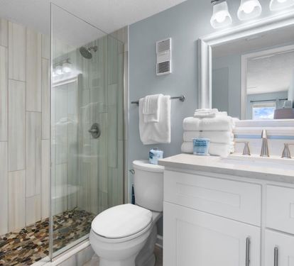 Boardwalk 1087 Primary Bathroom with Custom Step-in Shower