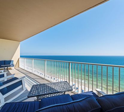 Crystal Shores West 1006 Gulf Front Balcony