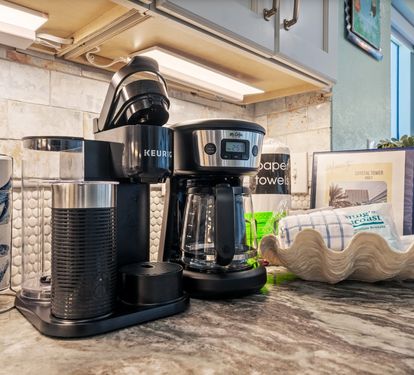 Crystal Tower 601 Drip Coffee Maker + Keurig