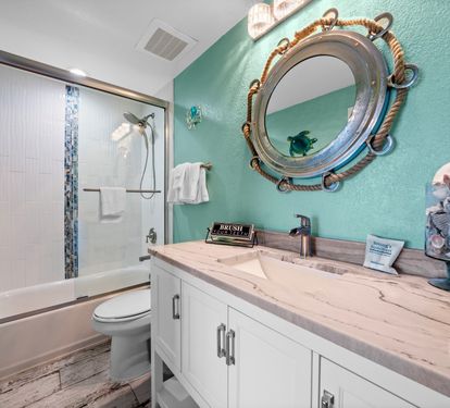 Crystal Tower 601 Bathroom 2 with Tub Shower Combo