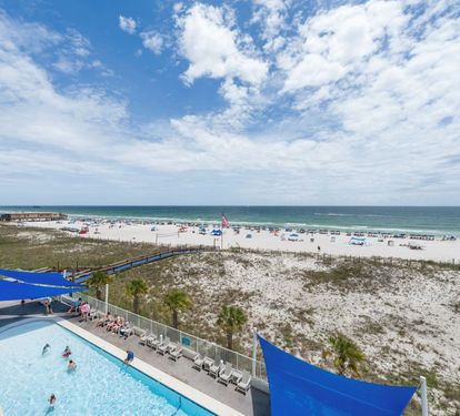 San Carlos 409 Gulf and Pool Views from Balcony