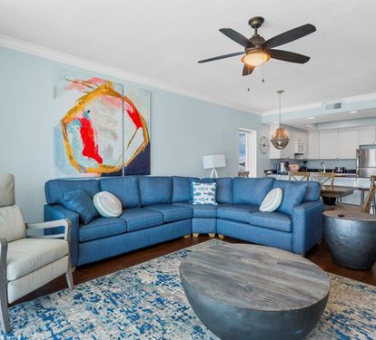 San Carlos 409 Living Room with Queen Sleeper