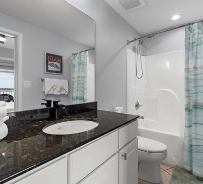 Crystal Tower 709 Bathroom 2 with Tub Shower Combo