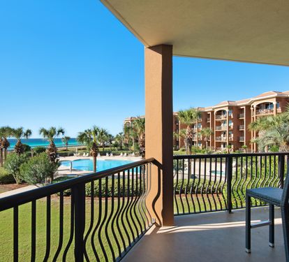 Large Private Balcony with Gulf Views
