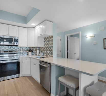 Kitchen with Bar Seating