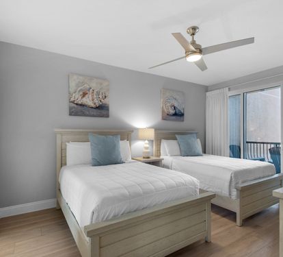 Bedroom 2 with Two Double Beds