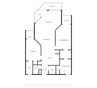 Floor plan showing the layout of this vacation rental