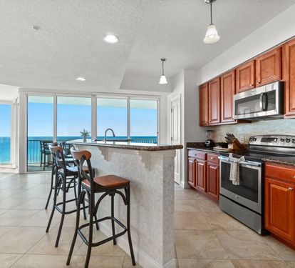 Spacious Kitchen Offering Bar Seating for 4