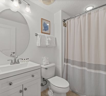 King Guest En-Suite - Single Vanity + Shower/Tub Combo