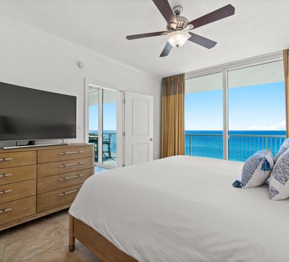 Primary King Suite - Balcony Access + Flat-Screen TV