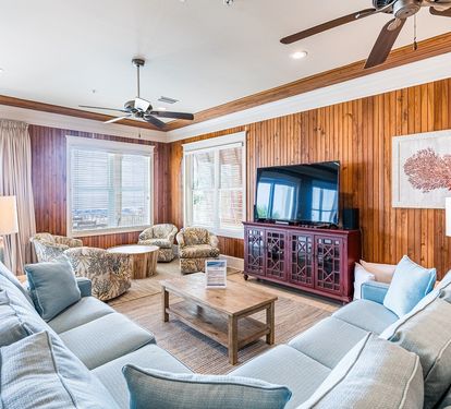 Summer Salt East Living Room with Queen Sleeper