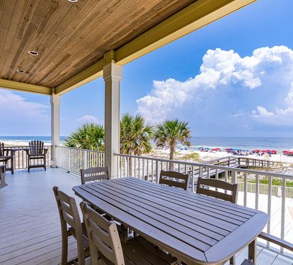 Summer Salt East 1st Floor Deck Dining for 6
