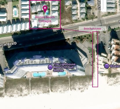 Romeo Beach - Beach Access Location