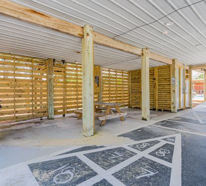 Endless Summer Shuffleboard Court + Grill + Picnic Table