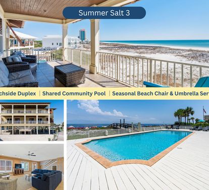 Summer Salt 3: Beachside Duplex ¦Shared Pool ¦Seasonal Beach Chair & Umbrella Service