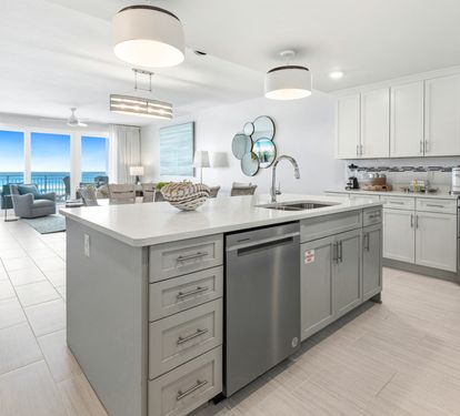 Your spacious kitchen flows seamlessly into the living area, where you'll wake up to stunning ocean views every morning.