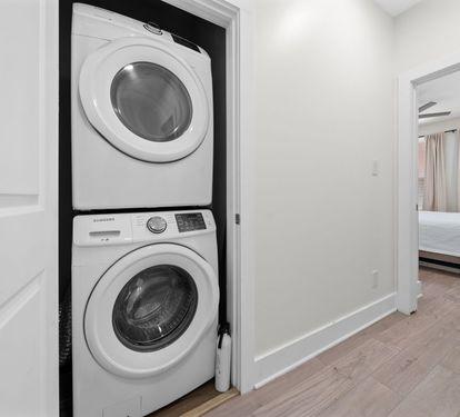 Lil J's Getaway Stacked Washer + Dryer