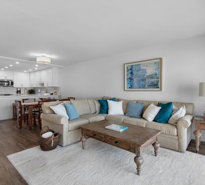 Living area with sectional seating