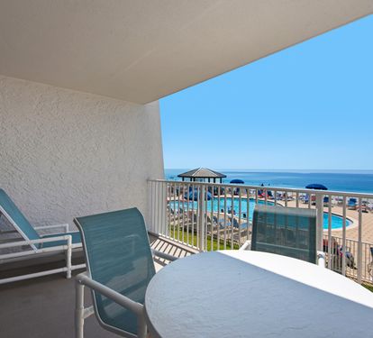 Pool view from balcony