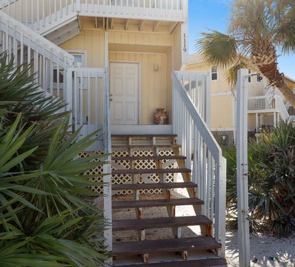 Steps up to Condo.