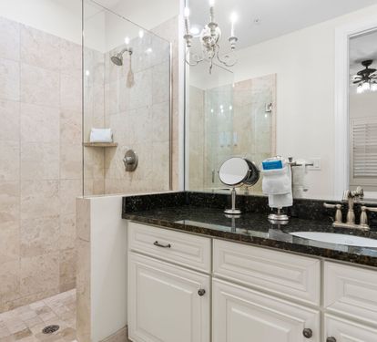 Bathroom 2 with large walk-in shower