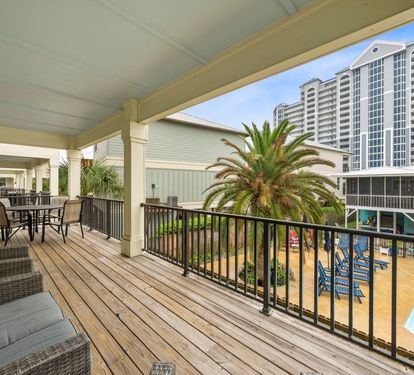 Koastal Kabana Deck with Pool View
