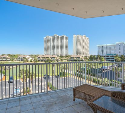 Private Balcony off Lake Side Living Area