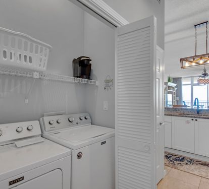 Full size washer & Dryer in Unit
