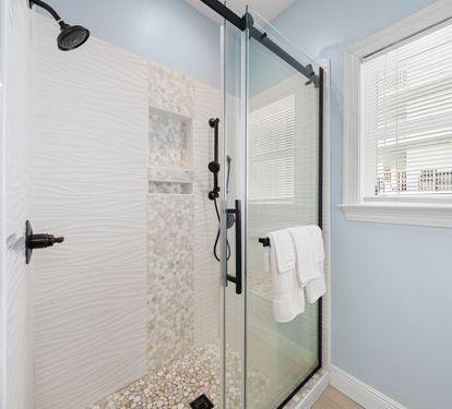 On Golden Pond 8A Primary Bathroom with Custom Step-in Shower