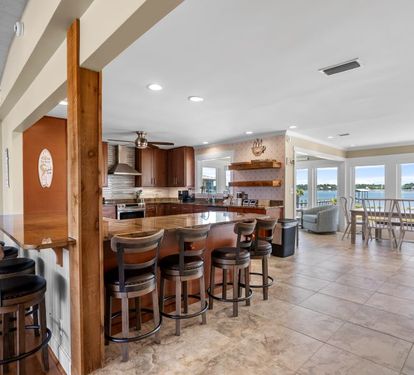 Laguna Beach Daze Kitchen Counter Seats 8