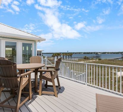 Laguna Beach Daze Lagoon Front Deck Dining