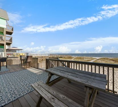 Marilyn's Cottage Gulf Front Deck
