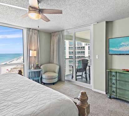 Wake up to endless ocean views from your bedroom balcony, where morning coffee and beach dreams come together perfectly.