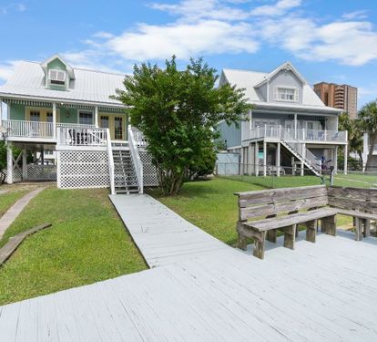 Sunset Daze View of House from Dock